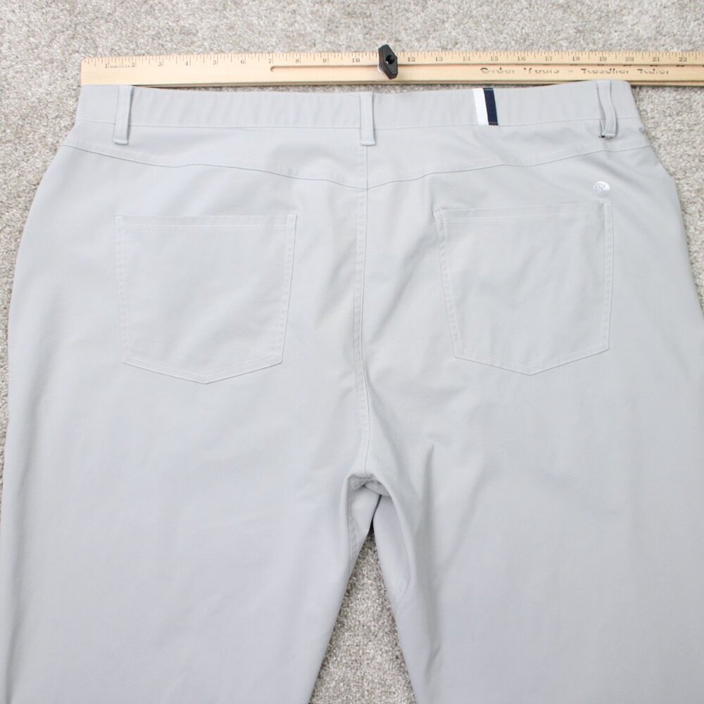Rhoback Pants Mens 42x32 Gray Delta Performance Golf Active Casual Stretch - Picture 9 of 15
